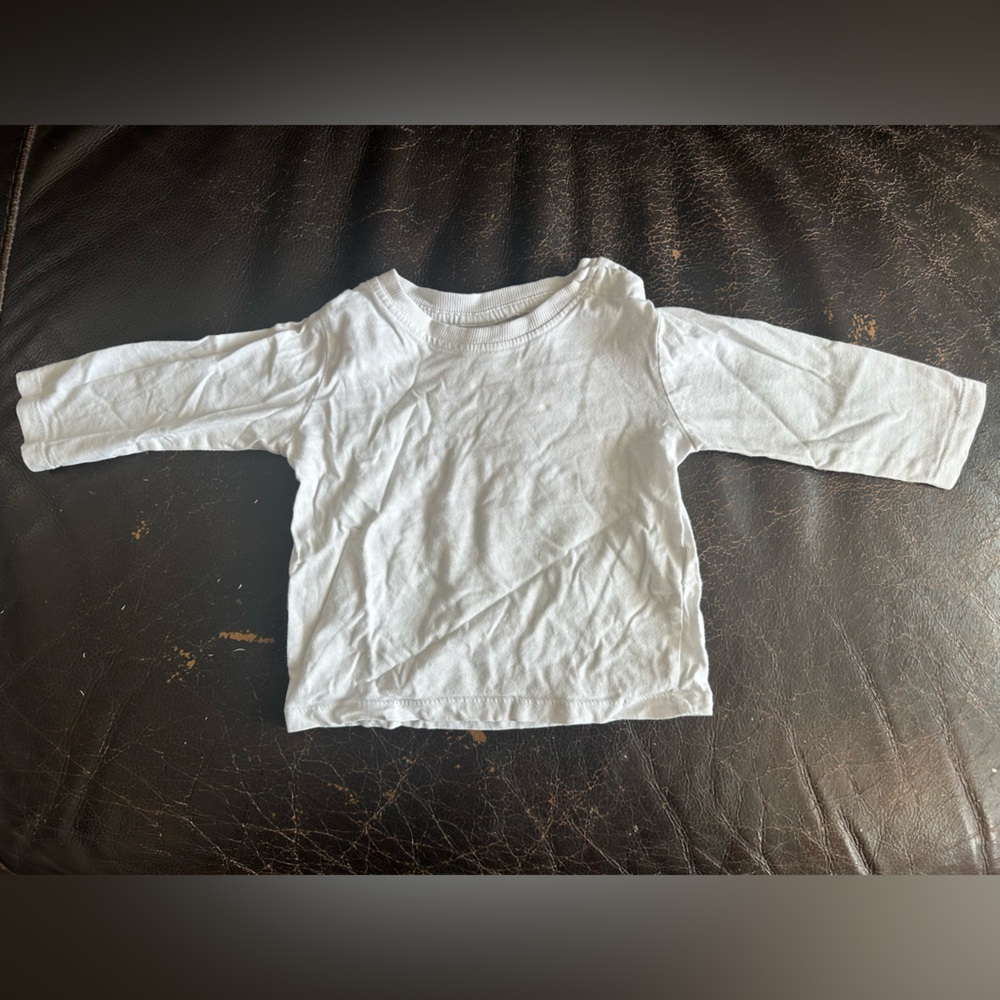 Zara Kids White Long Sleeve Tee